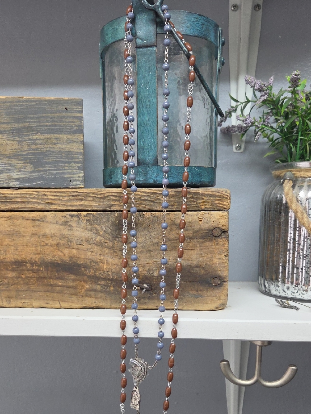Rosary Bundle with Brown and Lavender Beads - Picture 5 of 5